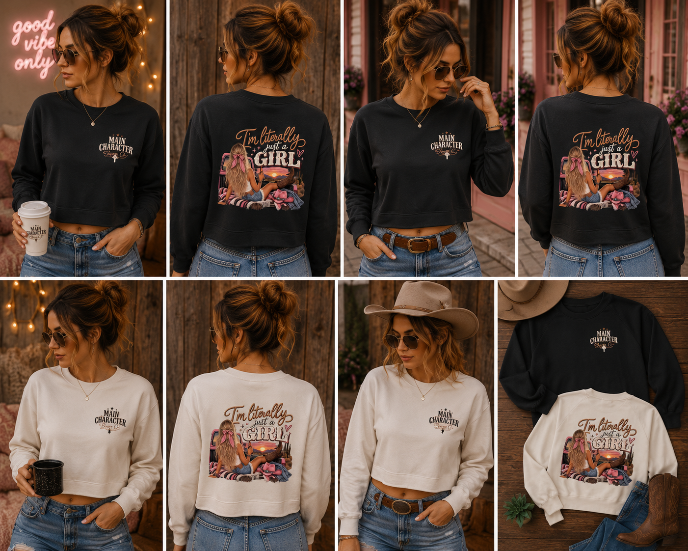 I'm literally just a Girl Graphic Pullover Fleece