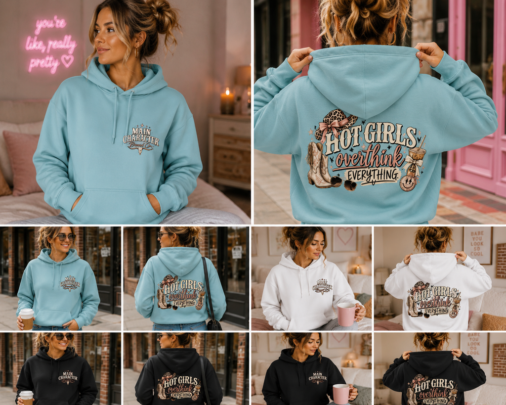 Hot Girls Overthink Everything Hoodie